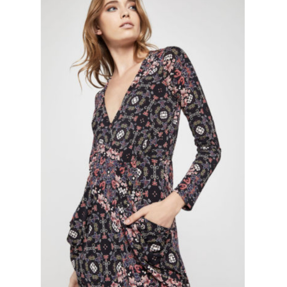 BCBGeneration Faux-Wrap Midi Dress - Picture 5 of 5